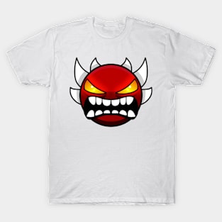 angry geometry dash T-Shirt